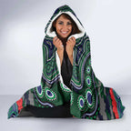 ANZAC Day New Zealand Warriors Hooded Blanket Military Memorial Aboriginal Indigenous Art