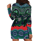 ANZAC Day New Zealand Warriors Hoodie Dress Military Memorial Aboriginal Indigenous Art