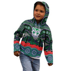 ANZAC Day New Zealand Warriors Kid Hoodie Military Memorial Aboriginal Indigenous Art