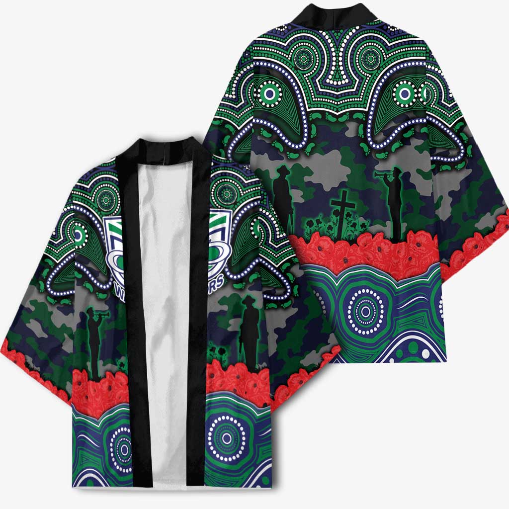 ANZAC Day New Zealand Warriors Kimono Military Memorial Aboriginal Indigenous Art