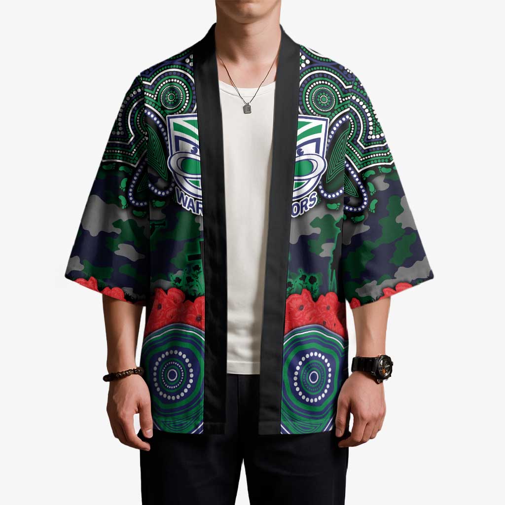 ANZAC Day New Zealand Warriors Kimono Military Memorial Aboriginal Indigenous Art