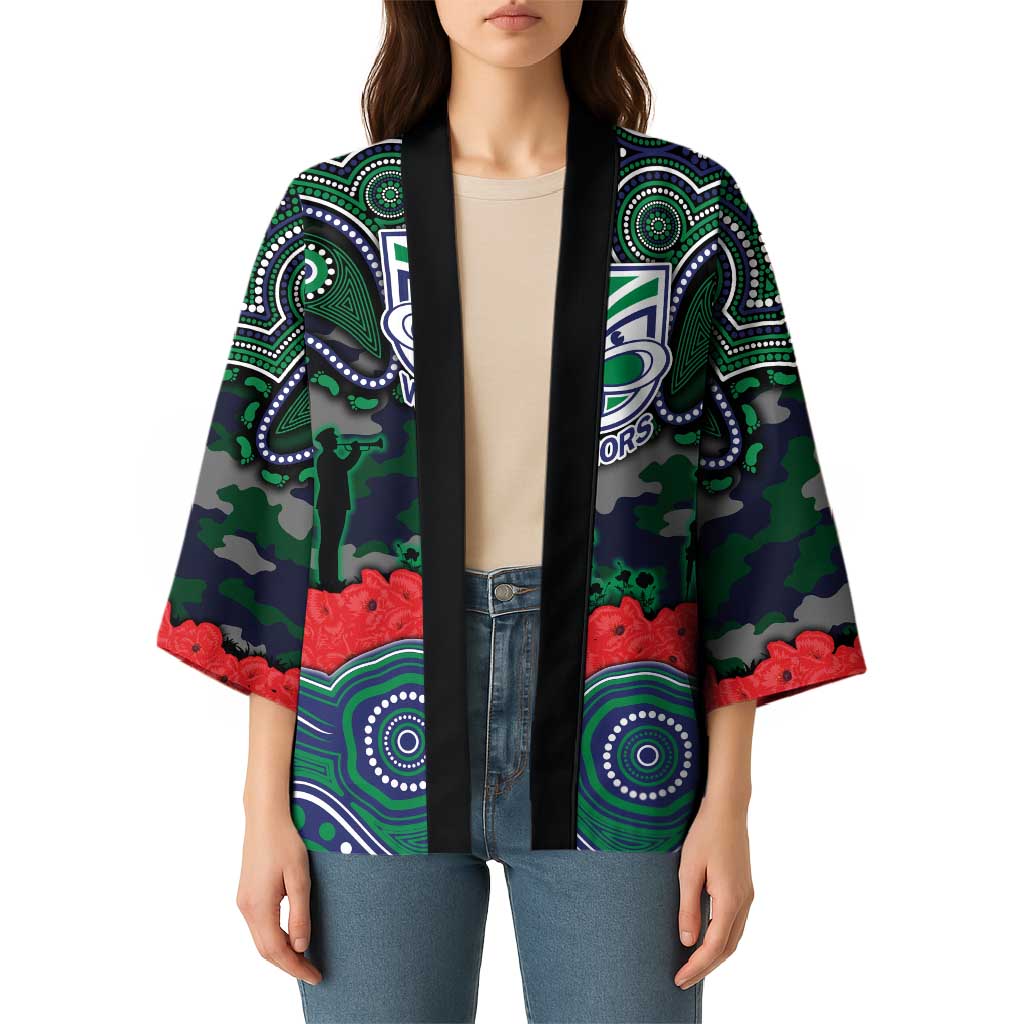 ANZAC Day New Zealand Warriors Kimono Military Memorial Aboriginal Indigenous Art