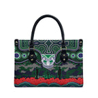 ANZAC Day New Zealand Warriors Leather Bag Military Memorial Aboriginal Indigenous Art