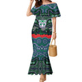 ANZAC Day New Zealand Warriors Mermaid Dress Military Memorial Aboriginal Indigenous Art