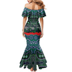 ANZAC Day New Zealand Warriors Mermaid Dress Military Memorial Aboriginal Indigenous Art
