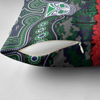 ANZAC Day New Zealand Warriors Pillow Cover Military Memorial Aboriginal Indigenous Art