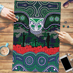 ANZAC Day New Zealand Warriors Puzzle Military Memorial Aboriginal Indigenous Art