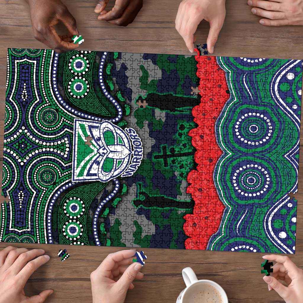 ANZAC Day New Zealand Warriors Puzzle Military Memorial Aboriginal Indigenous Art