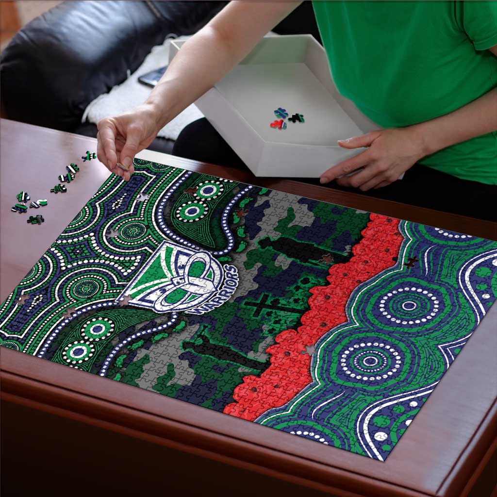 ANZAC Day New Zealand Warriors Puzzle Military Memorial Aboriginal Indigenous Art
