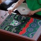 ANZAC Day New Zealand Warriors Puzzle Military Memorial Aboriginal Indigenous Art