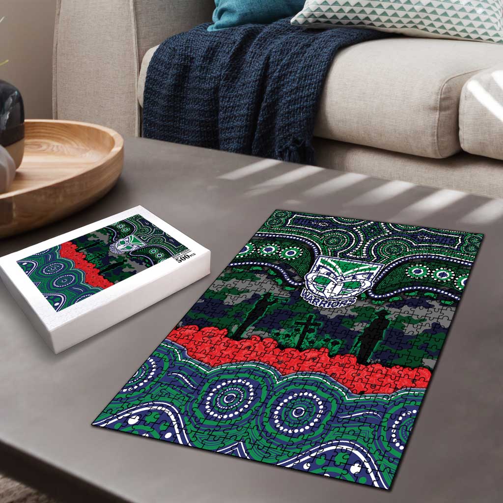 ANZAC Day New Zealand Warriors Puzzle Military Memorial Aboriginal Indigenous Art