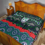ANZAC Day New Zealand Warriors Quilt Military Memorial Aboriginal Indigenous Art