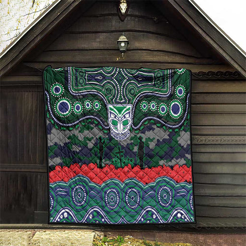 ANZAC Day New Zealand Warriors Quilt Military Memorial Aboriginal Indigenous Art
