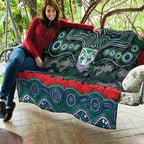 ANZAC Day New Zealand Warriors Quilt Military Memorial Aboriginal Indigenous Art