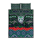 ANZAC Day New Zealand Warriors Quilt Bed Set Military Memorial Aboriginal Indigenous Art
