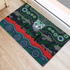 ANZAC Day New Zealand Warriors Rubber Doormat Military Memorial Aboriginal Indigenous Art