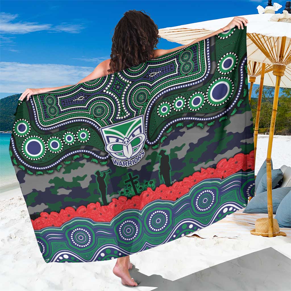 ANZAC Day New Zealand Warriors Sarong Military Memorial Aboriginal Indigenous Art
