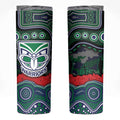 ANZAC Day New Zealand Warriors Skinny Tumbler Military Memorial Aboriginal Indigenous Art