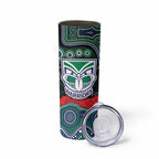 ANZAC Day New Zealand Warriors Skinny Tumbler Military Memorial Aboriginal Indigenous Art