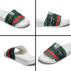 ANZAC Day New Zealand Warriors Slide Sandals Military Memorial Aboriginal Indigenous Art