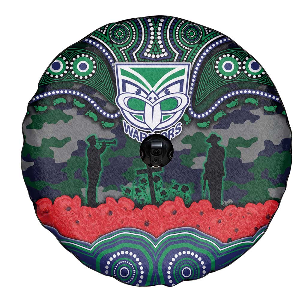 ANZAC Day New Zealand Warriors Spare Tire Cover Military Memorial Aboriginal Indigenous Art