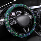 ANZAC Day New Zealand Warriors Steering Wheel Cover Military Memorial Aboriginal Indigenous Art