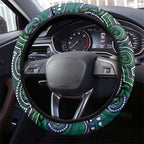 ANZAC Day New Zealand Warriors Steering Wheel Cover Military Memorial Aboriginal Indigenous Art