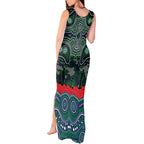 ANZAC Day New Zealand Warriors Tank Maxi Dress Military Memorial Aboriginal Indigenous Art