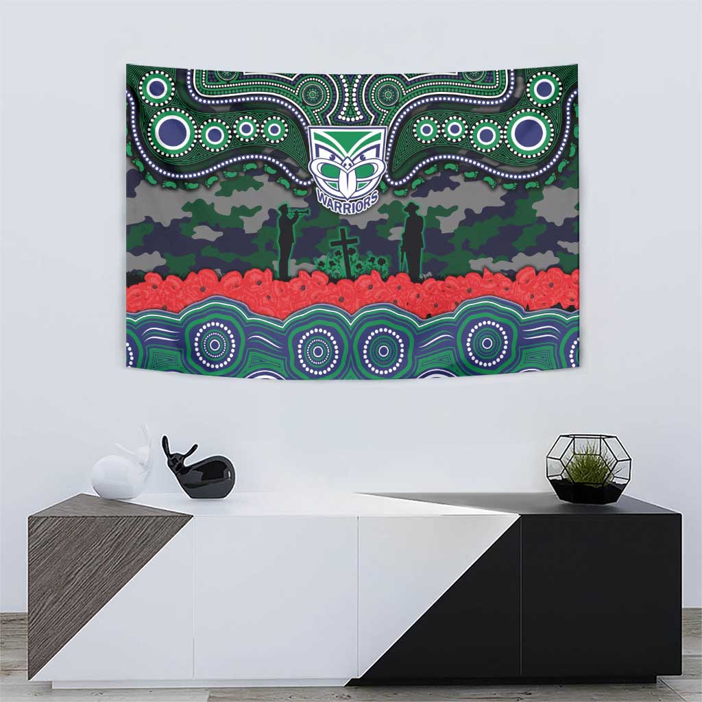 ANZAC Day New Zealand Warriors Tapestry Military Memorial Aboriginal Indigenous Art