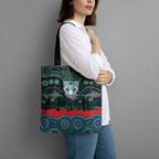 ANZAC Day New Zealand Warriors Tote Bag Military Memorial Aboriginal Indigenous Art