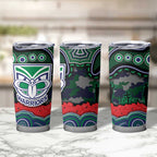 ANZAC Day New Zealand Warriors Tumbler Cup Military Memorial Aboriginal Indigenous Art