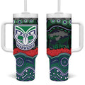 ANZAC Day New Zealand Warriors Tumbler With Handle Military Memorial Aboriginal Indigenous Art