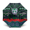 ANZAC Day New Zealand Warriors Umbrella Military Memorial Aboriginal Indigenous Art