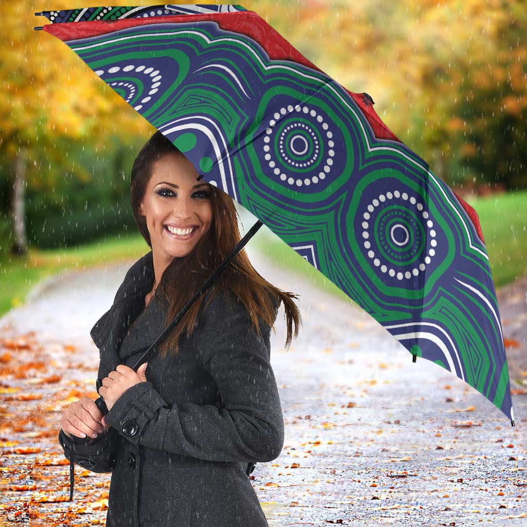 ANZAC Day New Zealand Warriors Umbrella Military Memorial Aboriginal Indigenous Art
