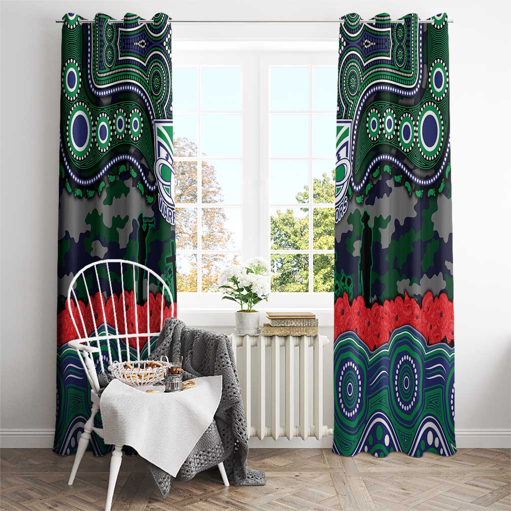 ANZAC Day New Zealand Warriors Window Curtain Military Memorial Aboriginal Indigenous Art