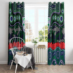 ANZAC Day New Zealand Warriors Window Curtain Military Memorial Aboriginal Indigenous Art