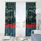 ANZAC Day New Zealand Warriors Window Curtain Military Memorial Aboriginal Indigenous Art