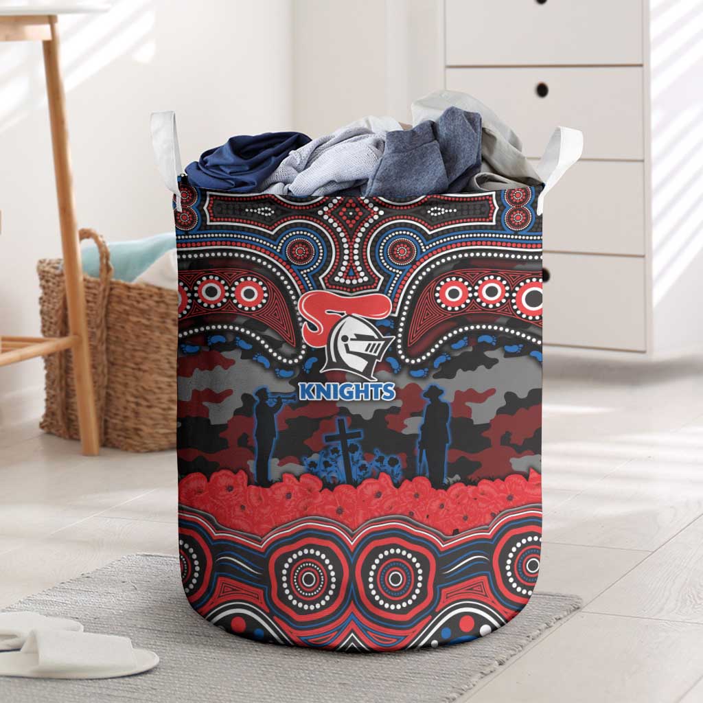 ANZAC Day Newcastle Knights Laundry Basket Military Memorial Aboriginal Indigenous Art