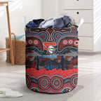 ANZAC Day Newcastle Knights Laundry Basket Military Memorial Aboriginal Indigenous Art
