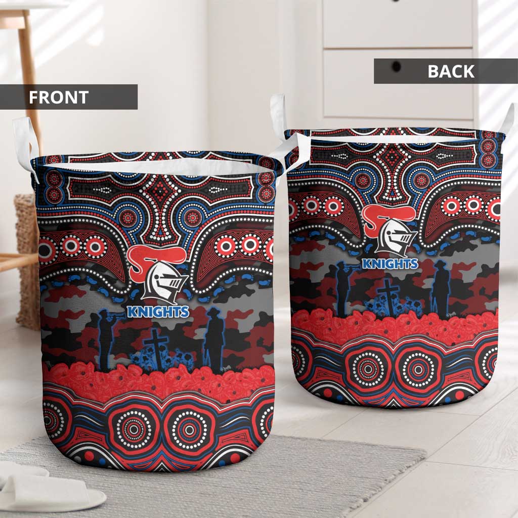 ANZAC Day Newcastle Knights Laundry Basket Military Memorial Aboriginal Indigenous Art