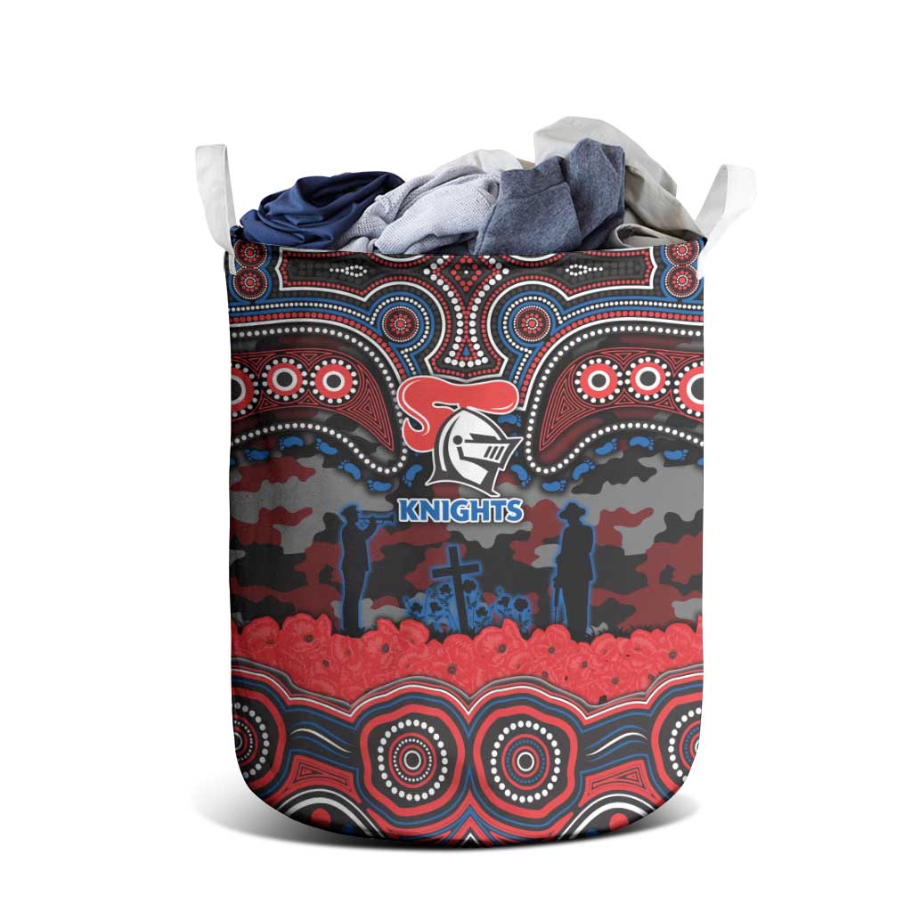 ANZAC Day Newcastle Knights Laundry Basket Military Memorial Aboriginal Indigenous Art