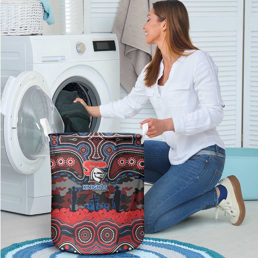 ANZAC Day Newcastle Knights Laundry Basket Military Memorial Aboriginal Indigenous Art