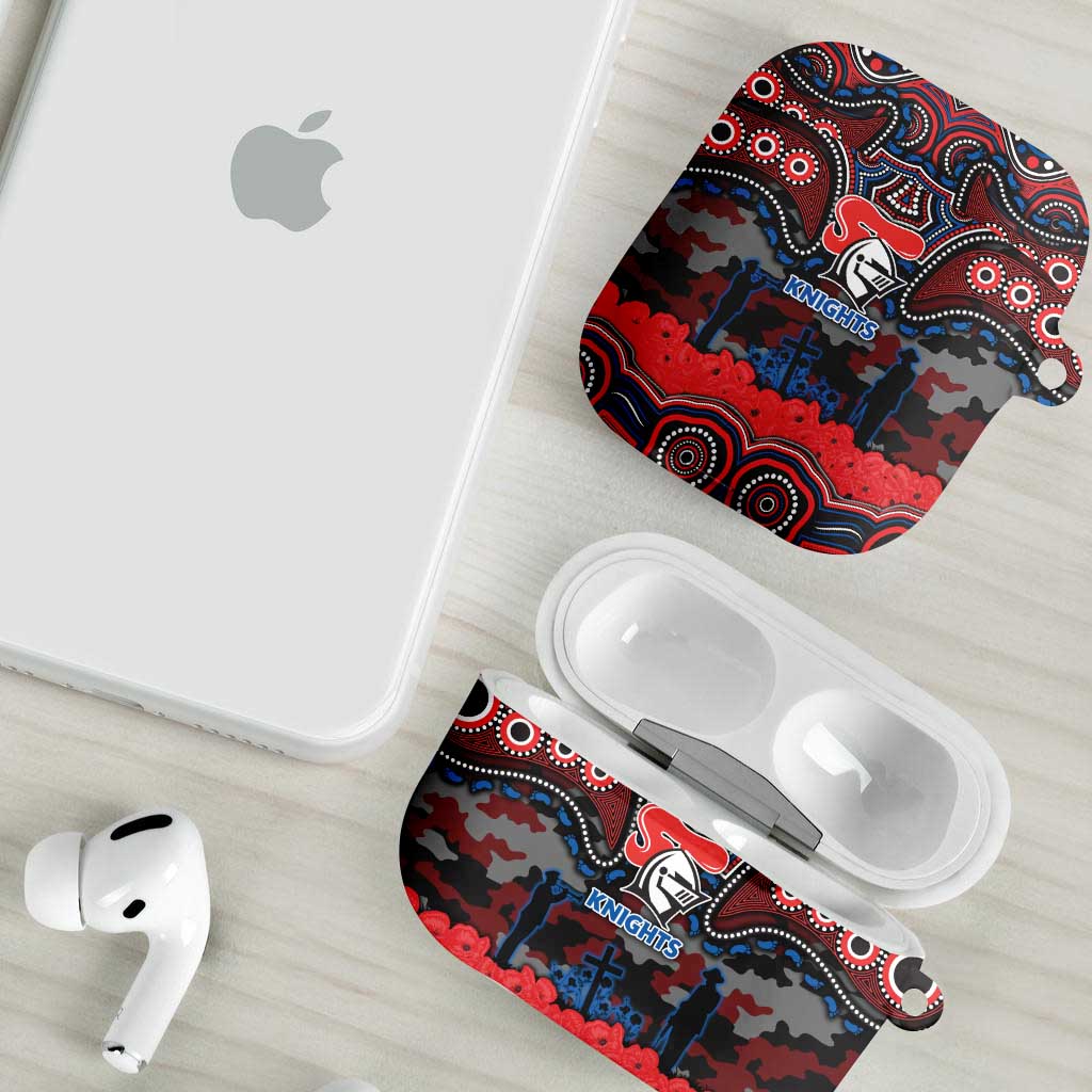 ANZAC Day Newcastle Knights AirPods Case Military Memorial Aboriginal Indigenous Art