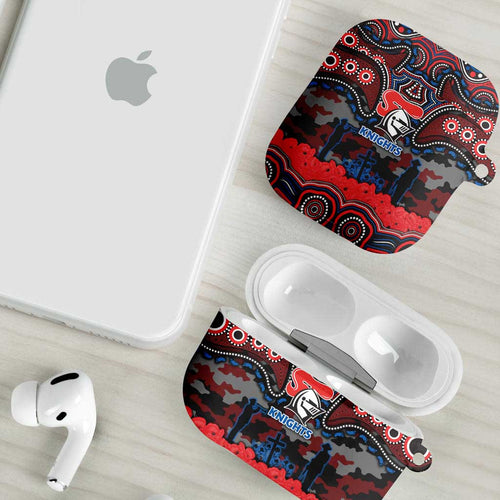 ANZAC Day Newcastle Knights AirPods Case Military Memorial Aboriginal Indigenous Art