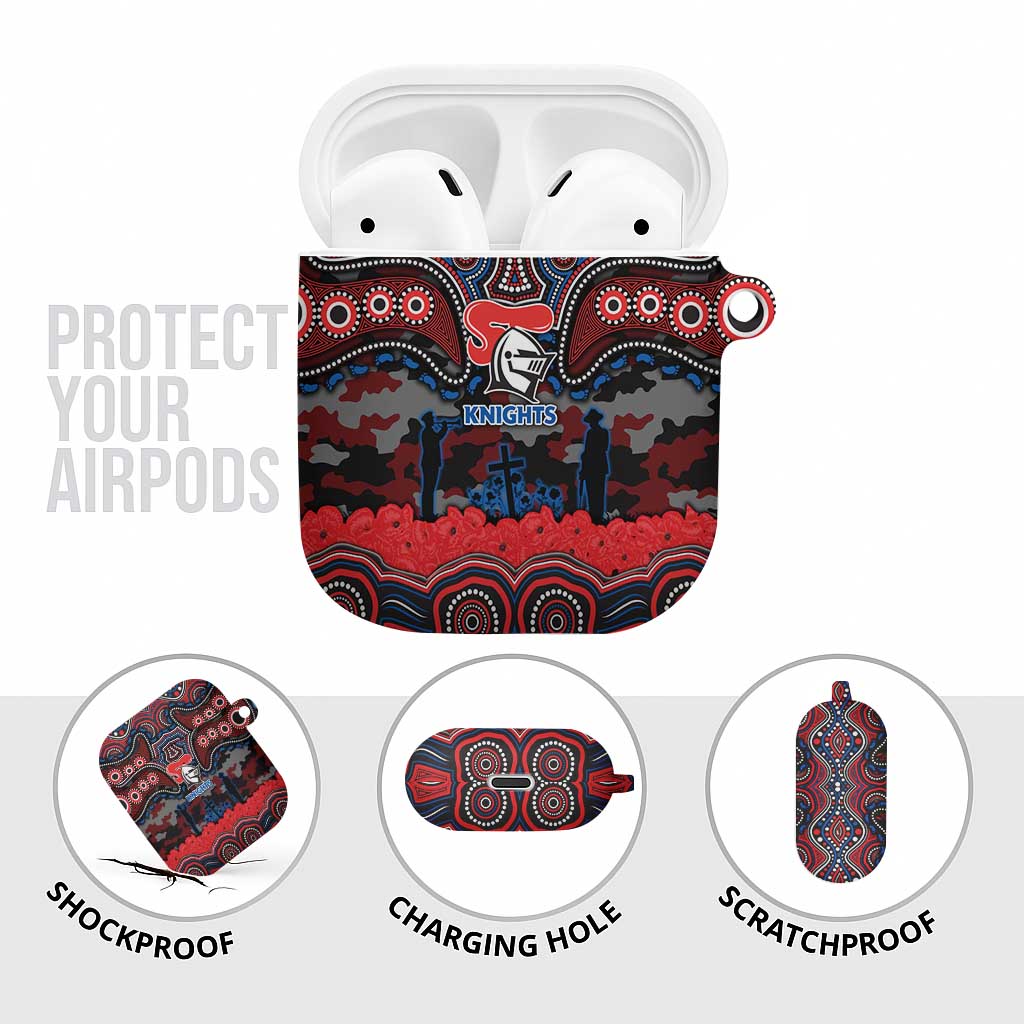 ANZAC Day Newcastle Knights AirPods Case Military Memorial Aboriginal Indigenous Art