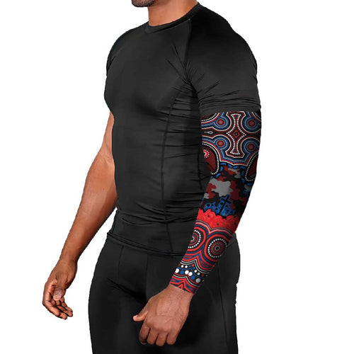 ANZAC Day Newcastle Knights Arm Sleeves Military Memorial Aboriginal Indigenous Art
