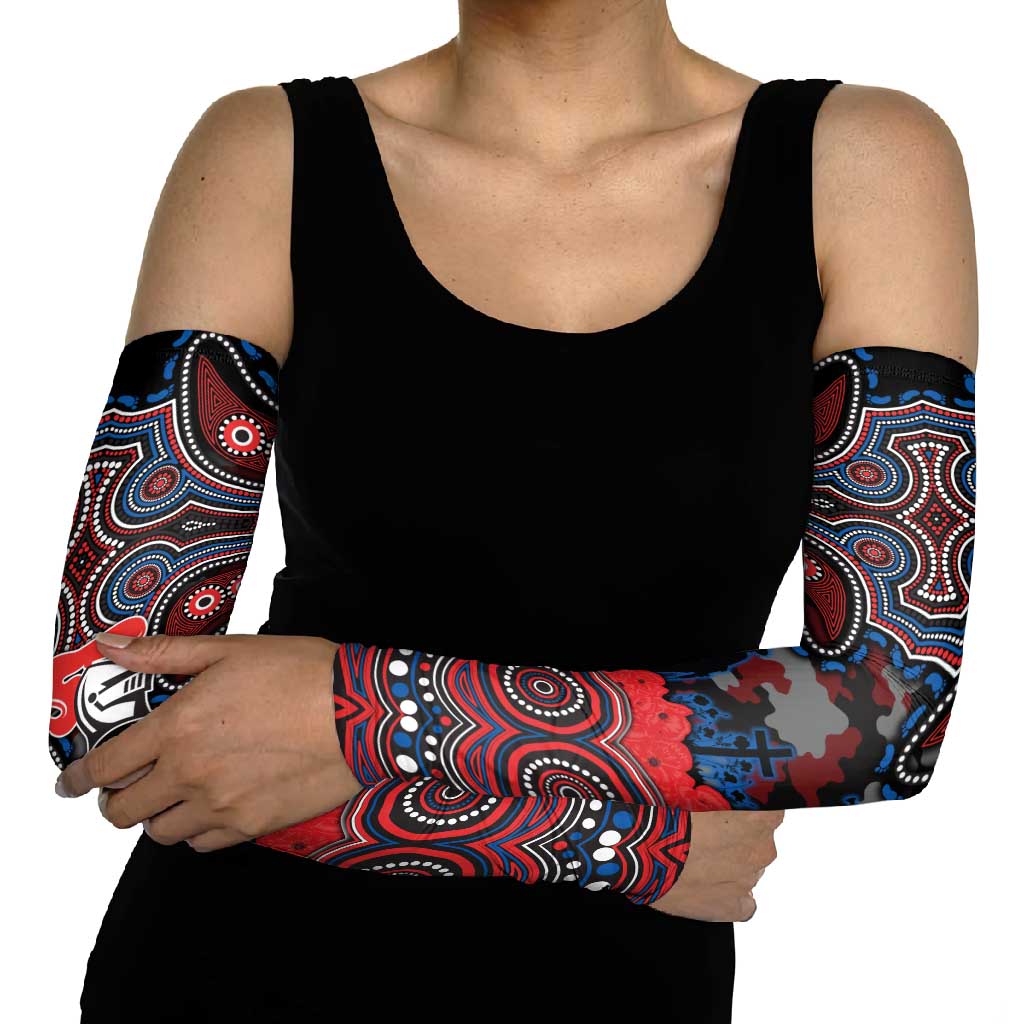 ANZAC Day Newcastle Knights Arm Sleeves Military Memorial Aboriginal Indigenous Art