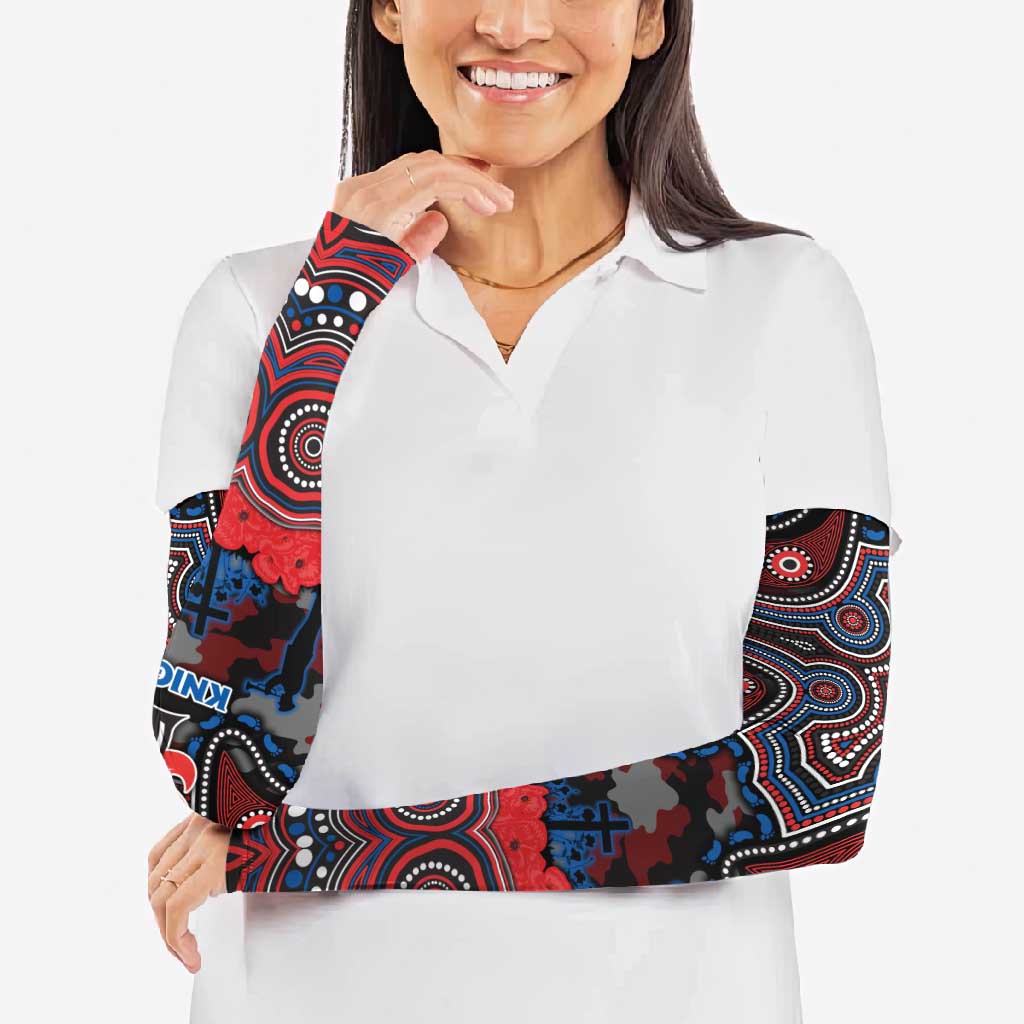 ANZAC Day Newcastle Knights Arm Sleeves Military Memorial Aboriginal Indigenous Art