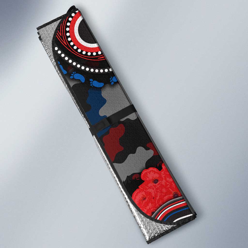 ANZAC Day Newcastle Knights Auto Sun Shade Military Memorial Aboriginal Indigenous Art