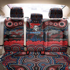 ANZAC Day Newcastle Knights Back Car Seat Cover Military Memorial Aboriginal Indigenous Art